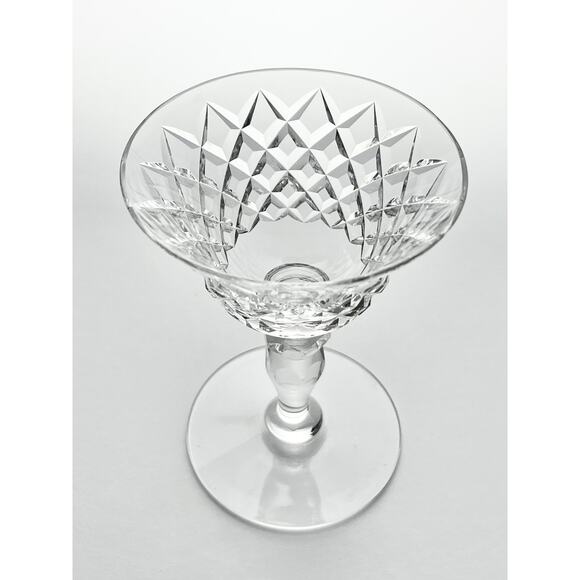 Hawkes “Delft Diamond” Set of 4 Crystal Coupe Champagne Glasses 5” 4oz Signed - Picture 4 of 6